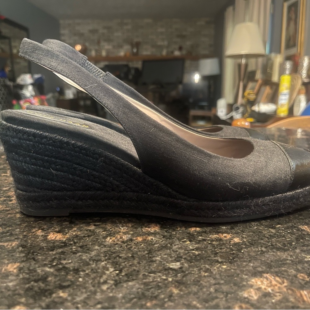 Cole Haan Cloudfeel Espadrille Wedge Slingback